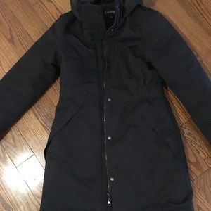George Women’s black parka size XS, EUC